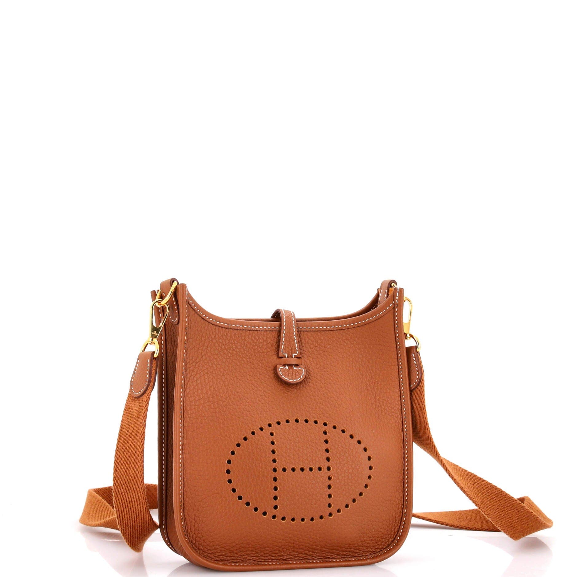 Pre-Owned Hermes Evelyne Bag Gen III Clemence TPM, Alternate, color, Gold