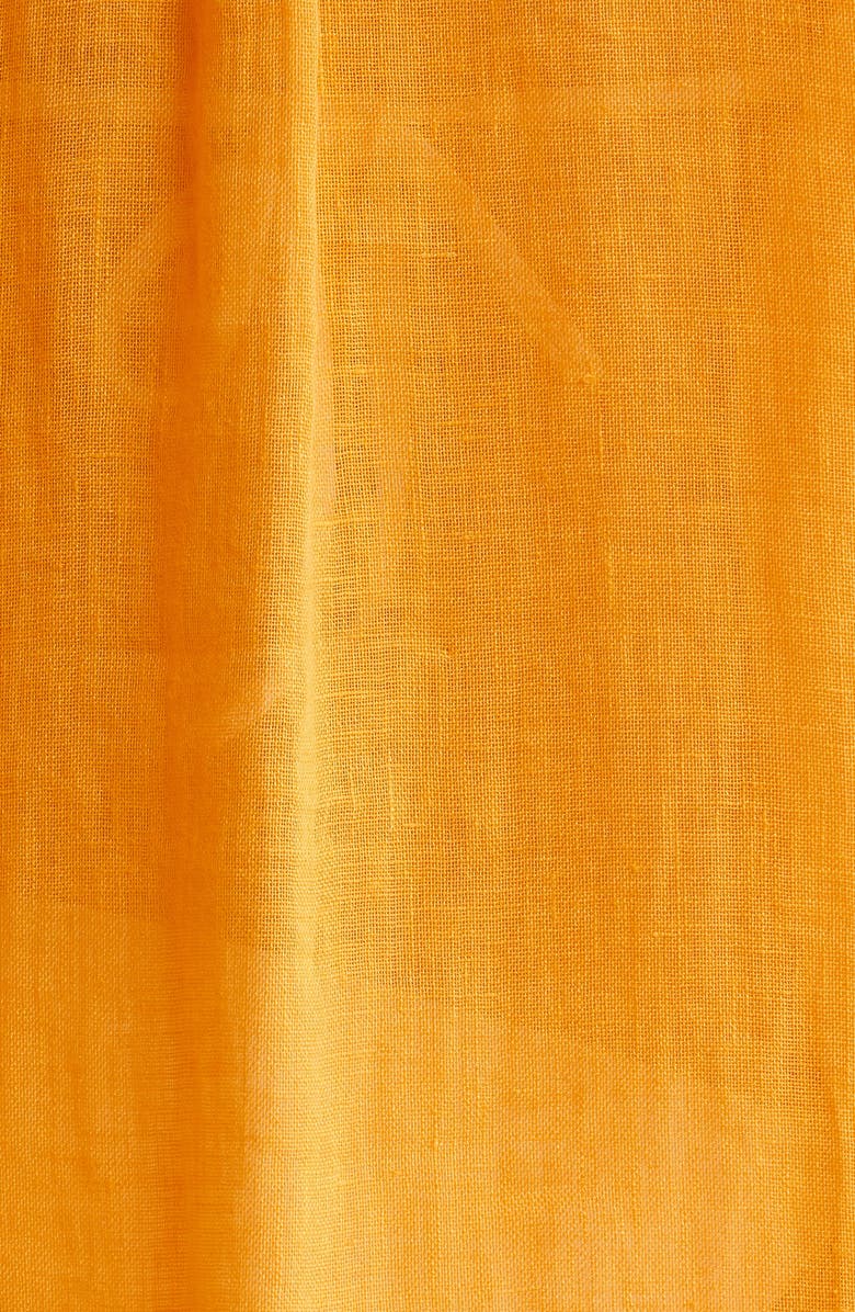 Vitamin A<sup>®</sup> Playa Oversize Linen Cover-Up Shirt, Alternate, color, Sunflower