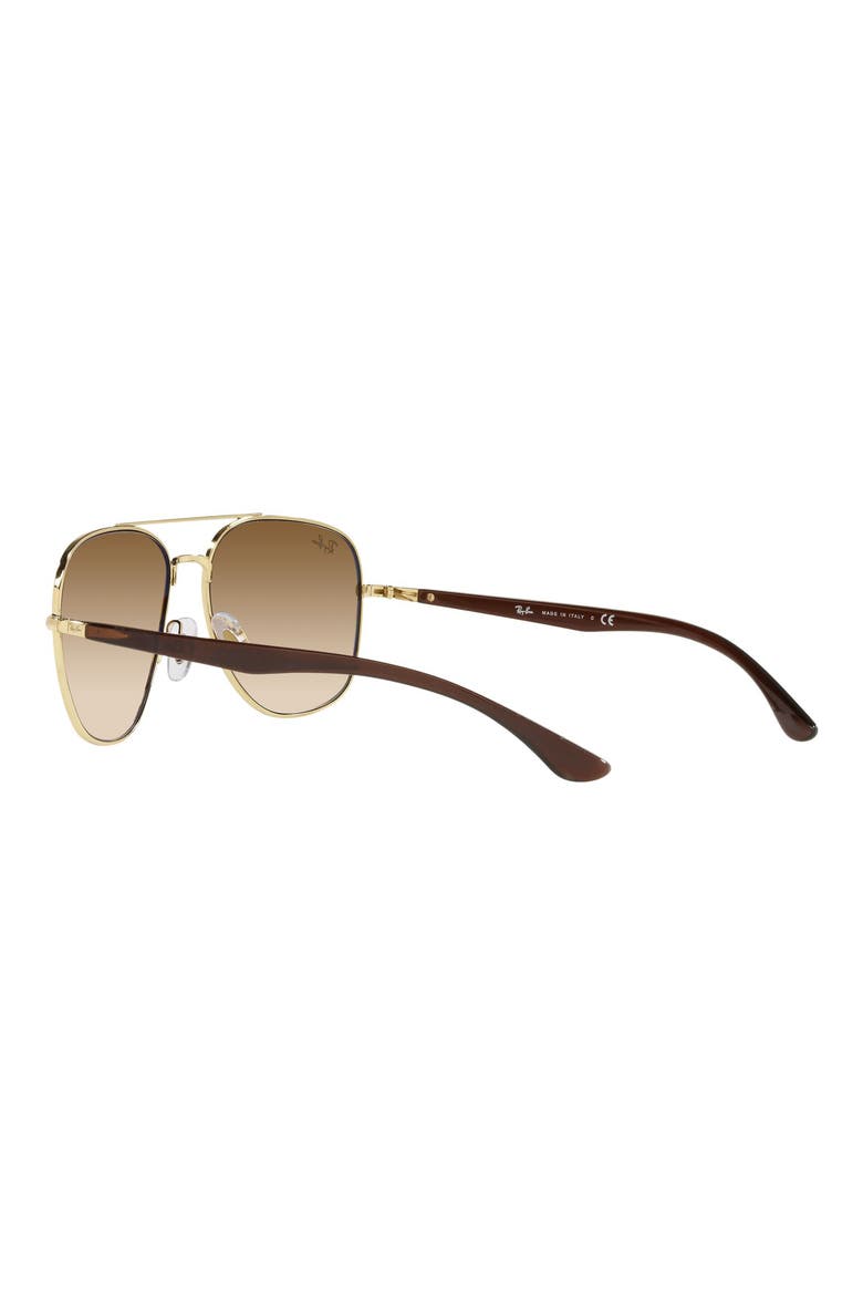 56mm Gradient Square Sunglasses, Alternate, color, ARISTA/ CLEAR GRADIENT BROWN