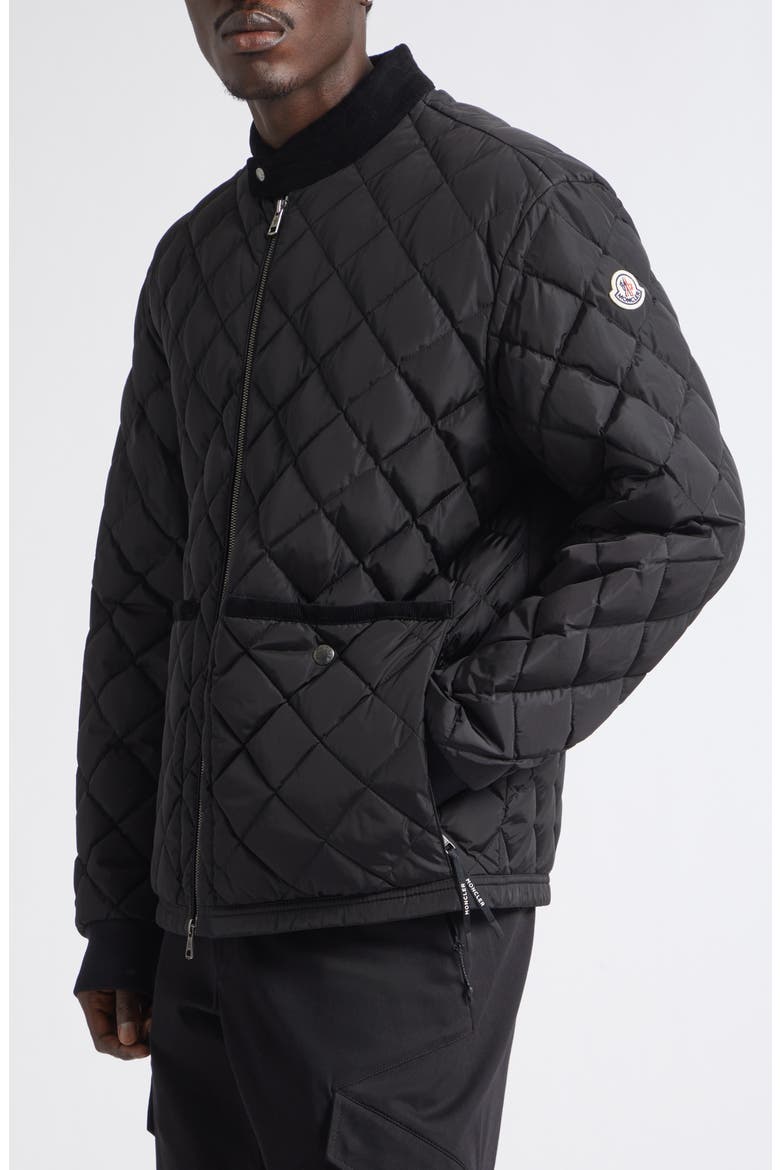 Eclal Quilted Jacket, Alternate, color, BLACK