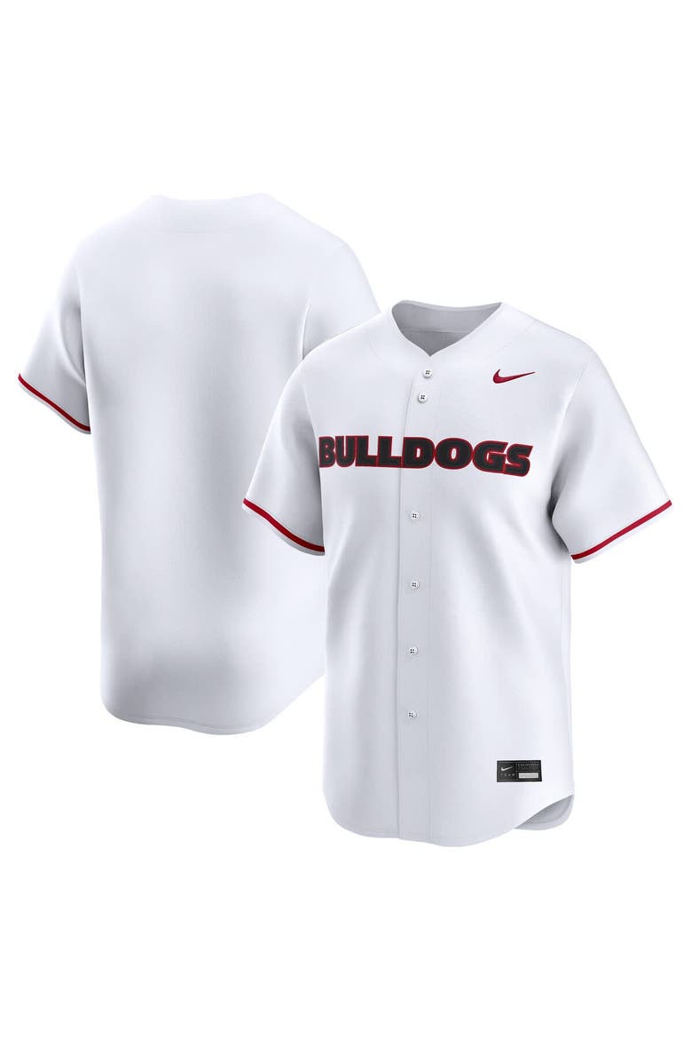 Men's Nike White Georgia Bulldogs Baseball Limited Jersey, Main, color, White