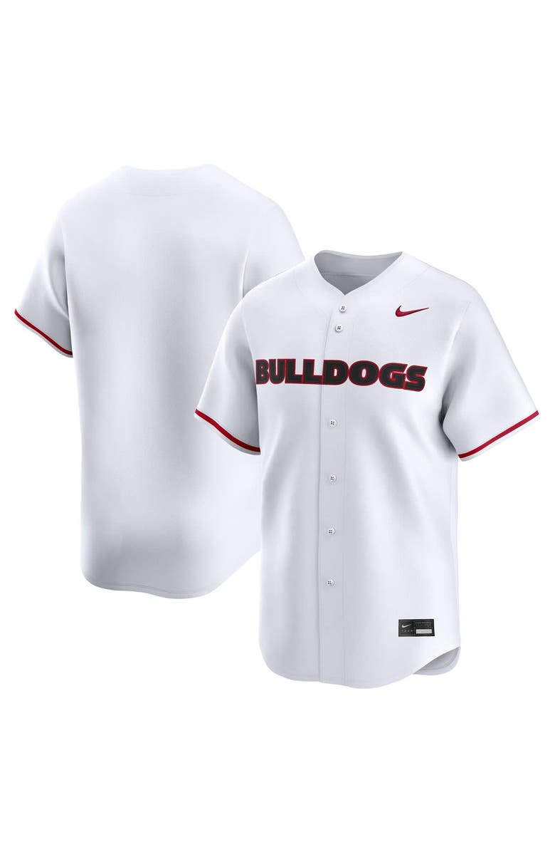 Nike Men's Nike White Georgia Bulldogs Baseball Limited Jersey, Main, color, White
