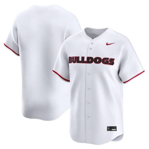 Men's Nike White Georgia Bulldogs Baseball Limited Jersey