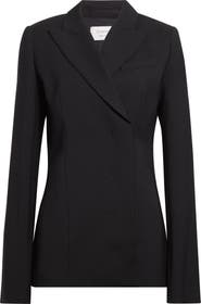 SPORTMAX Cocco Double Breasted Stretch Wool Blazer