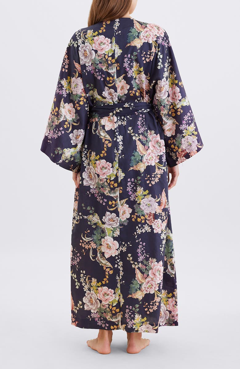 Papinelle Betsy Sateen Maxi Robe, Alternate, color, Navy