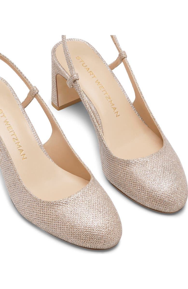 Stuart Weitzman Babette Slingback 60 Pump, Alternate, color, Poudre