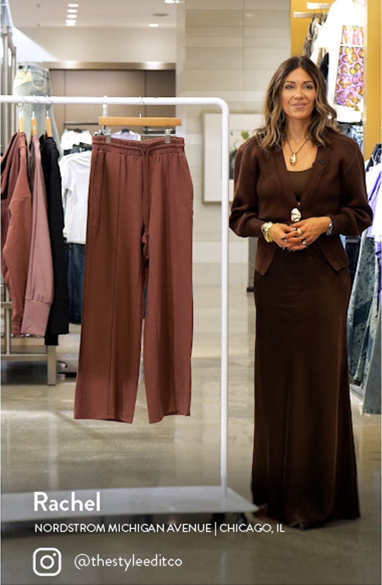 Mila High Waist Wide Leg Jersey Maternity Pants, sales video thumbnail