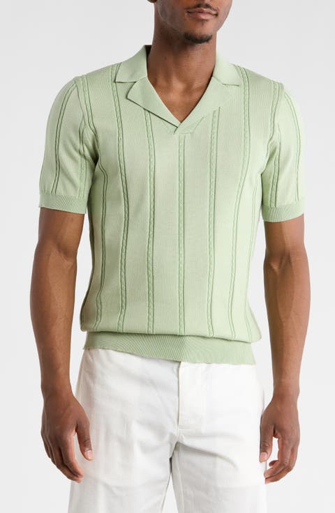 Slim Fit Johnny Collar Polo Sweater
