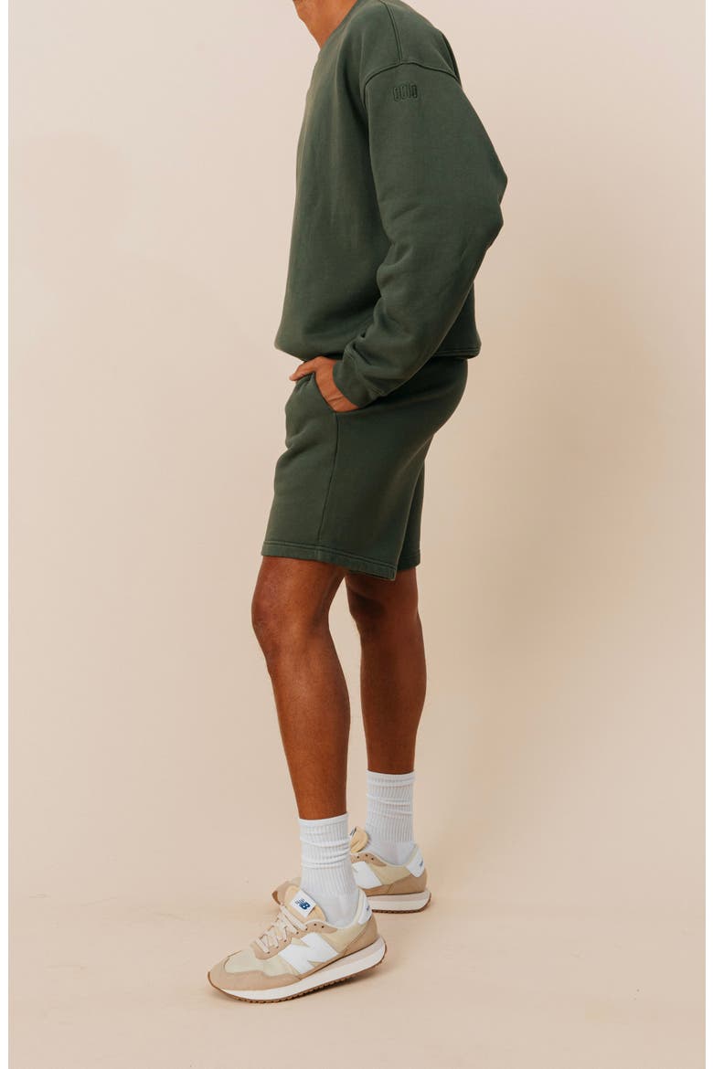 Men's Organic Cotton Teddy Everywhere Shorts, Alternate, color, Spruce