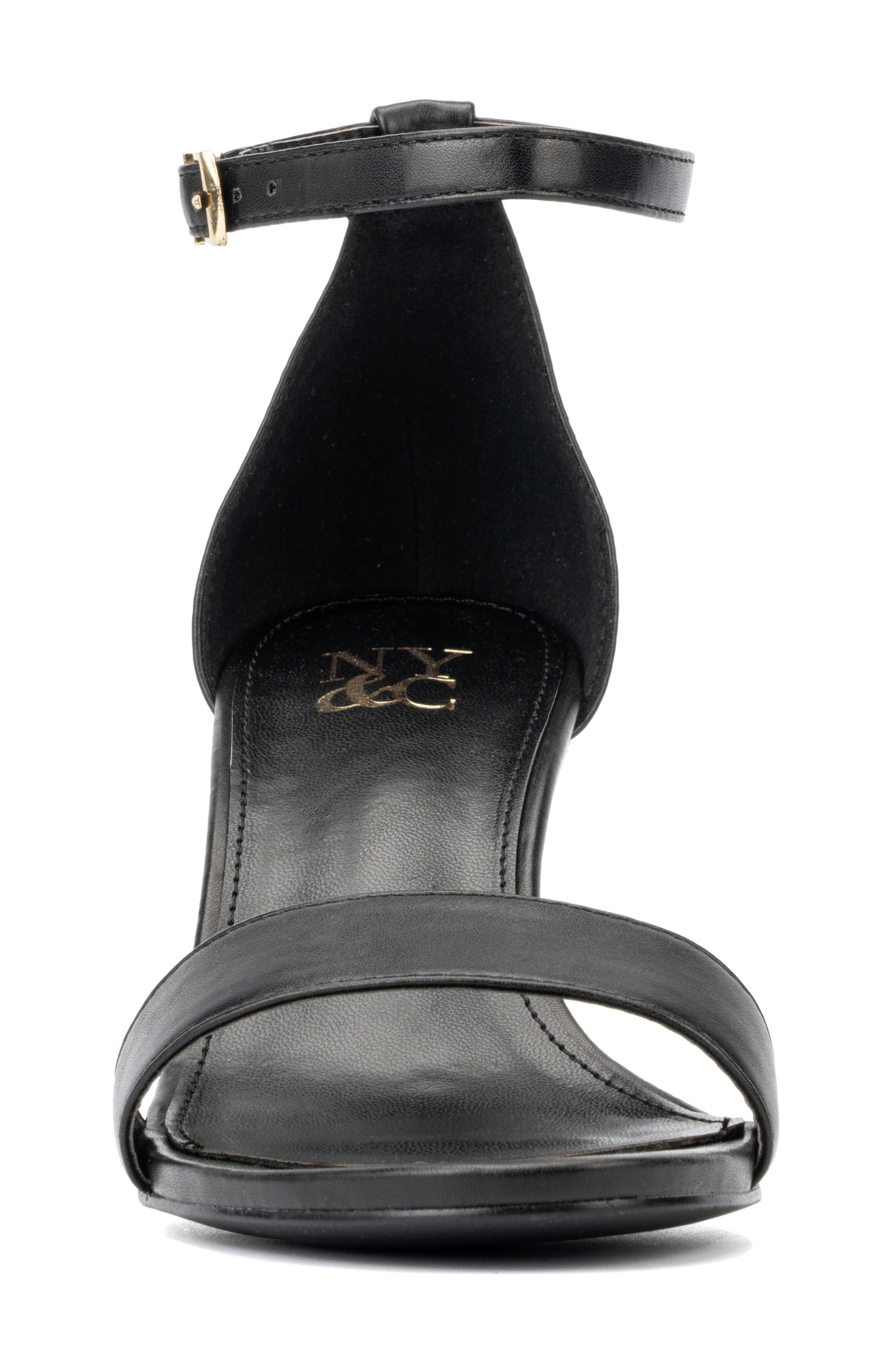 NEW YORK AND COMPANY Sharona Wedge Sandal, Alternate, color, Black