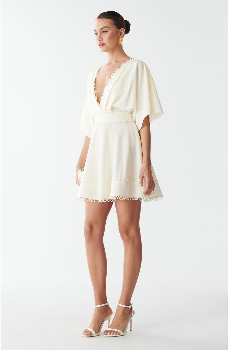 SAVEL Sissy Mini Dress, Alternate, color, Ivory