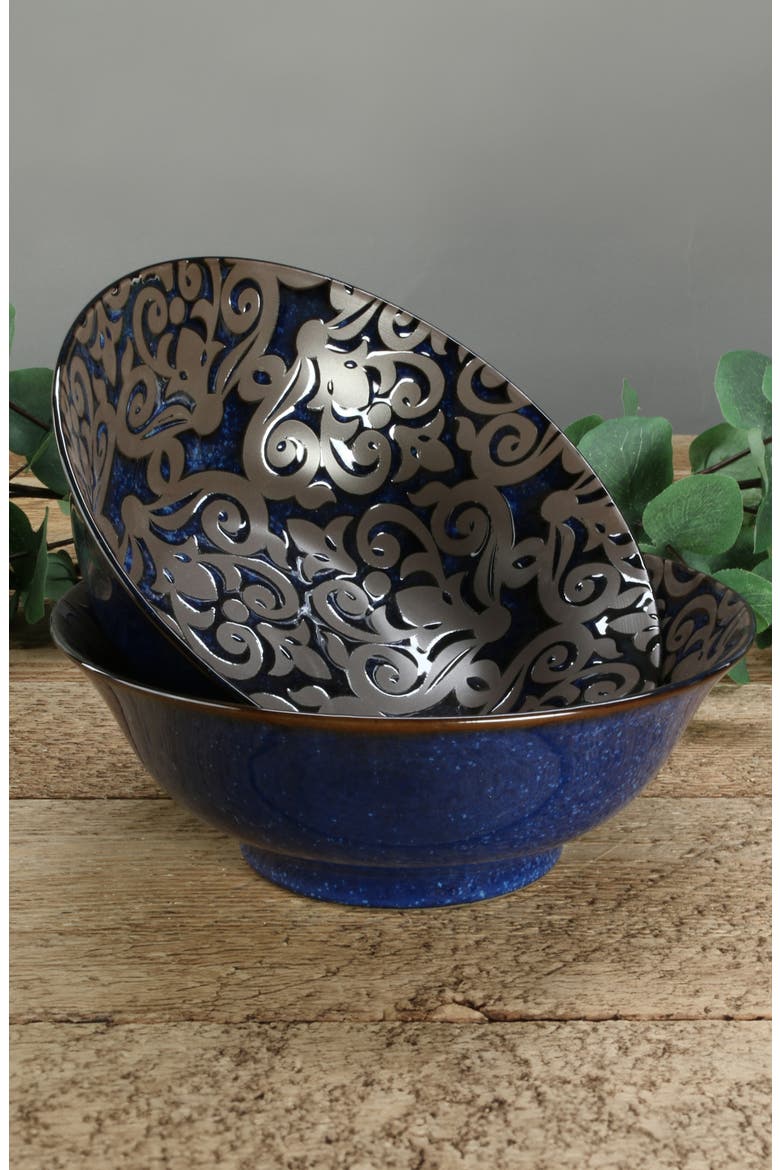 Ellyn Set of 2 Serving Bowls, Alternate, color, MULTI