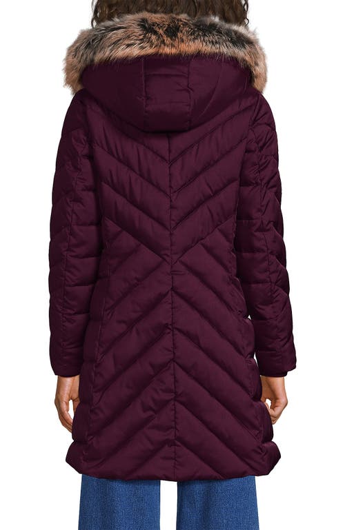 Lands' End Plus Size Featherfree Cozy Fleece Lined Winter Coat