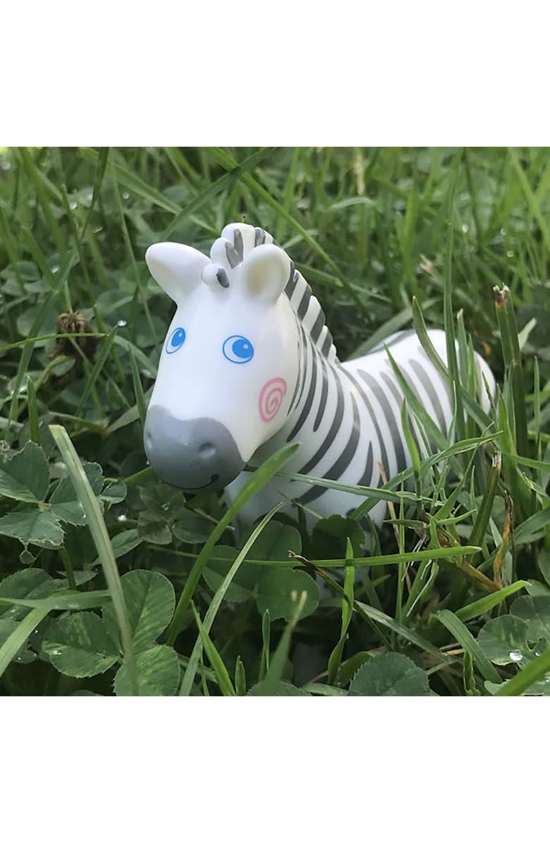 HABA Little Friends Zebra - 4" Chunky Plastic Zoo Animal Toy Figure, Alternate, color, Multi