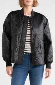 AllSaints Alii Quilted Bomber Jacket