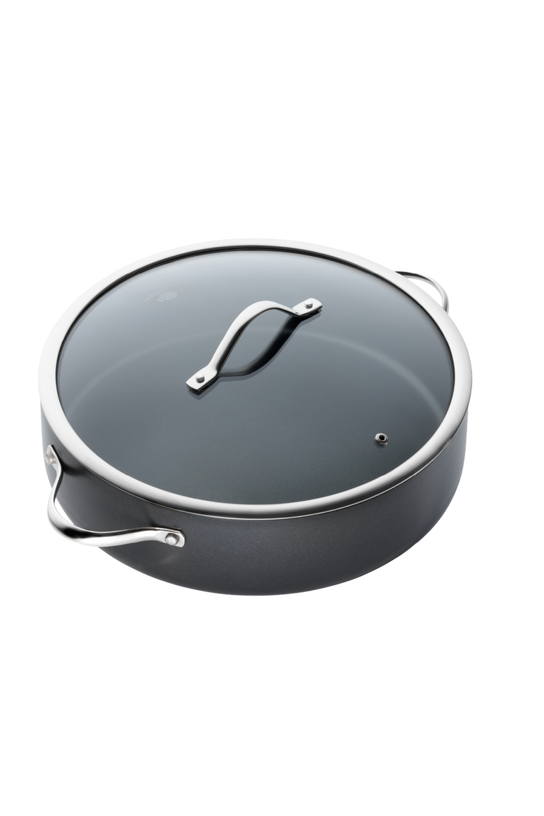 iD3® Sauté Pan with Lid 7.2 Qt., Main, color, BLACK
