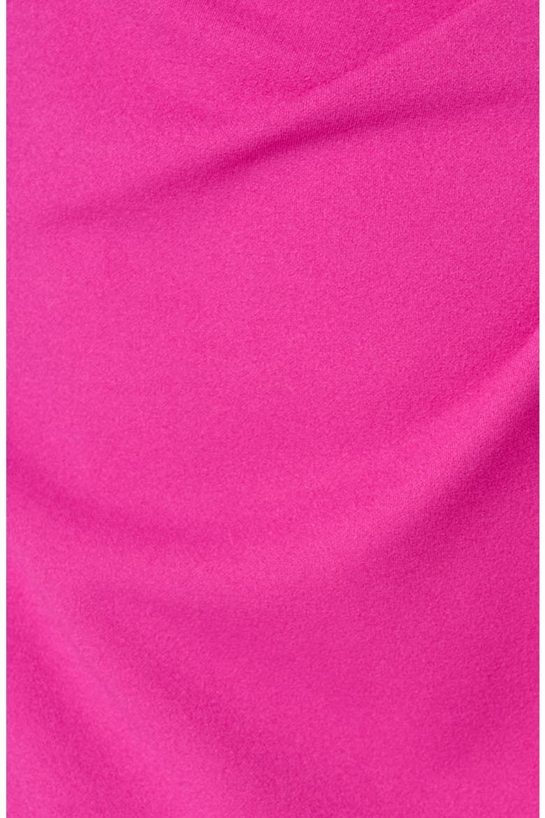 Ruffle Crepe Mermaid Gown, Alternate, color, RADIANT FUCHSIA