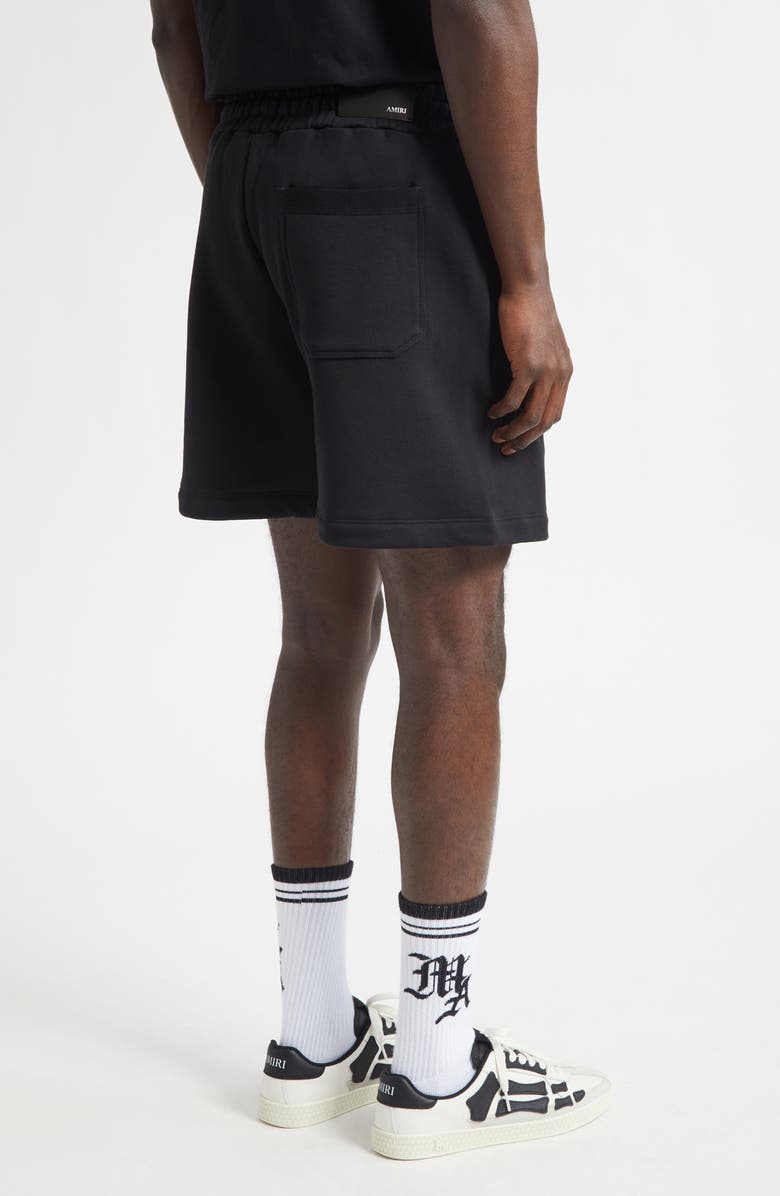 AMIRI Core Logo Embroidered Sweat Shorts, Alternate, color, Black