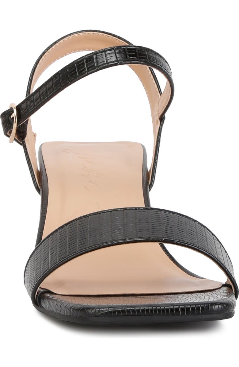 LONDON RAG Keeyana Sandal, Alternate, color, Black