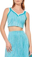 Ming Wang Sleeveless Knit Crop Top