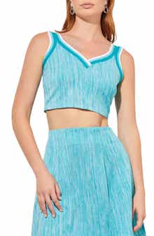 Ming Wang Sleeveless Knit Crop Top