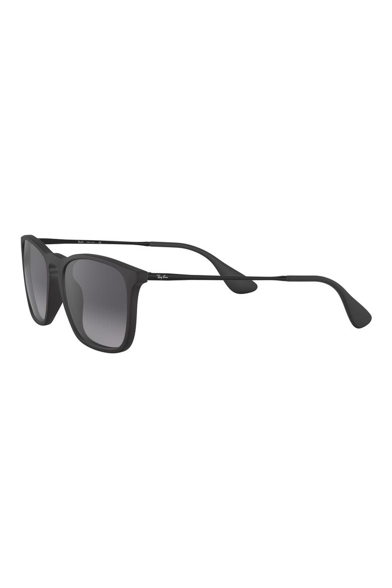 54mm Square Sunglasses, Alternate, color, BLACK