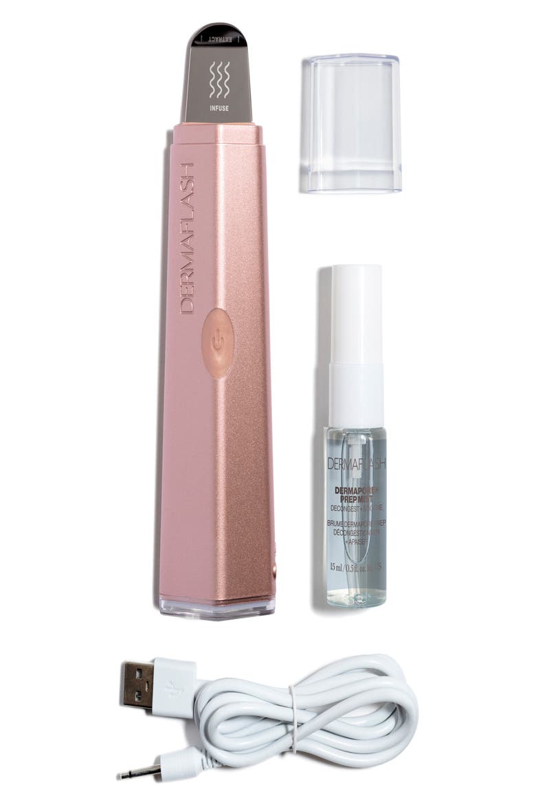 DERMAPORE + Ultrasonic Pore Extractor + Skincare Infuser, Alternate, color, ROSE GOLD