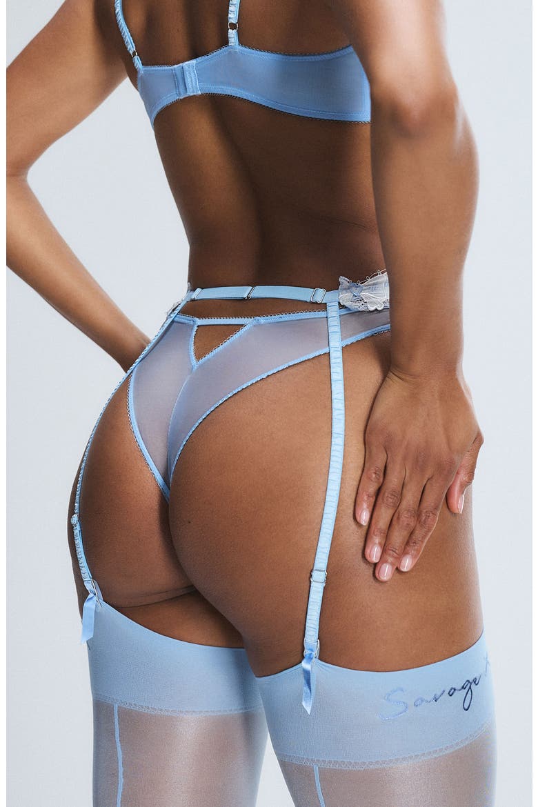 Take a Vow Garter Belt, Alternate, color, ENDLESS BLUE