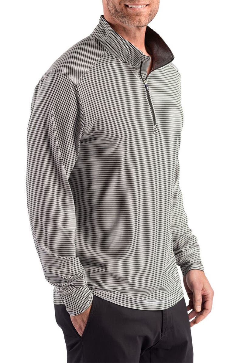 CBUK by Cutter & Buck Forge Epic Confidence Stripe Performance Quarter Zip Pullover, Alternate, color, 