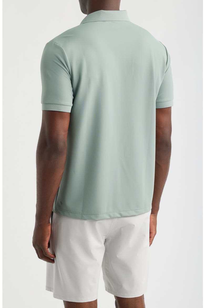 Textured Performance Polo, Alternate, color, GREEN SLATE