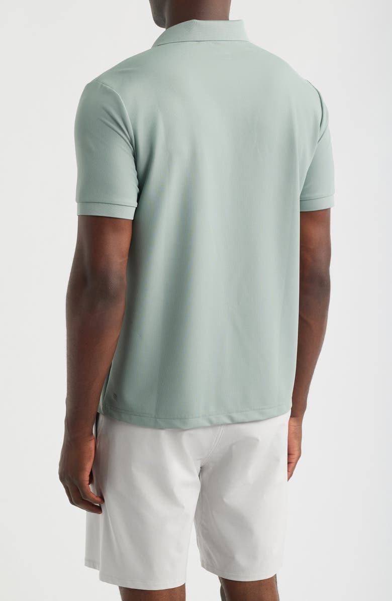 Zella Textured Performance Polo, Alternate, color, Green Slate