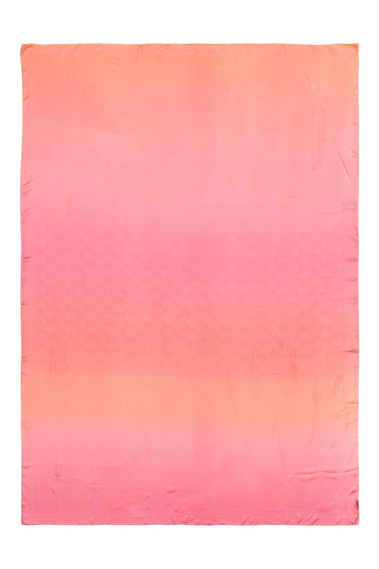 Alexander McQueen Biker Gradient Silk Shawl, Alternate, color, FUXIA/ PINK