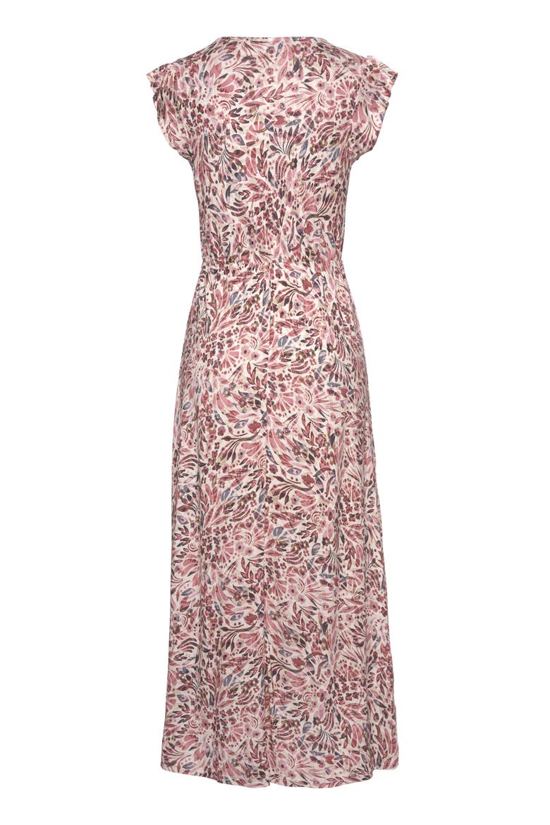 Side Slit Maxi Dress, Alternate, color, Rose & Cream