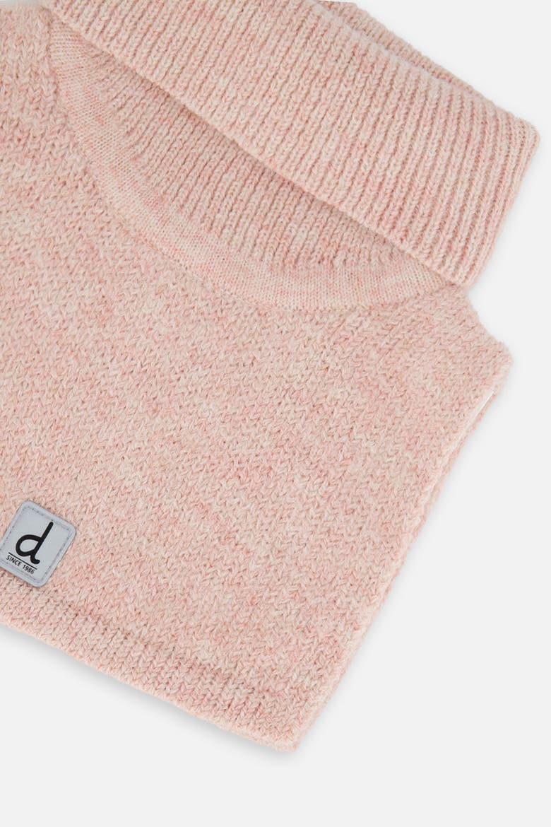 Knit Fleece Foldover Turtle Neckwarmer, Alternate, color, Pale Dusty Pink