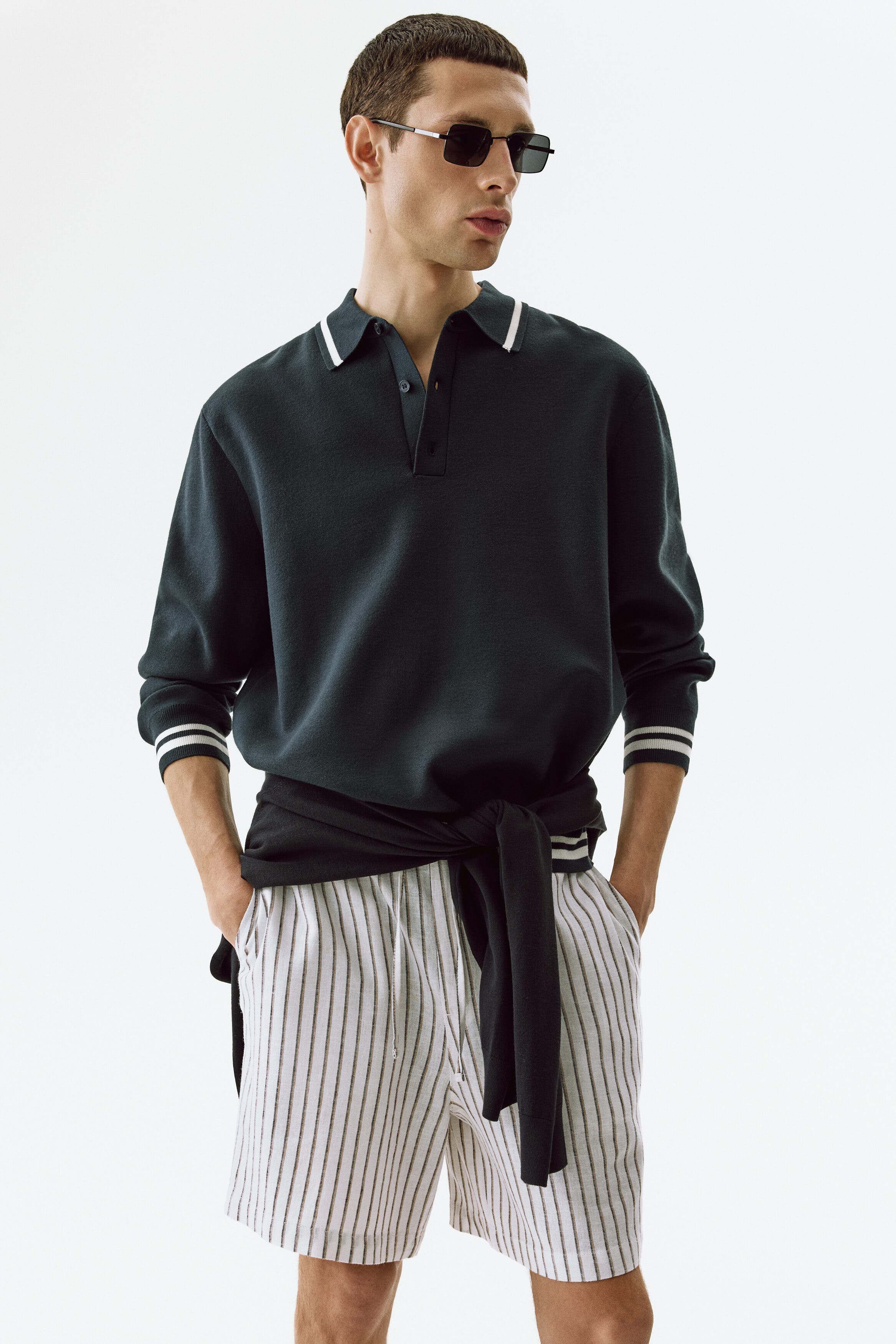Relaxed-fit linen-blend shorts - image 3