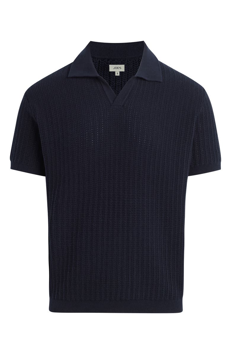 Joe's Textured Johnny Collar Polo, Alternate, color, True Navy