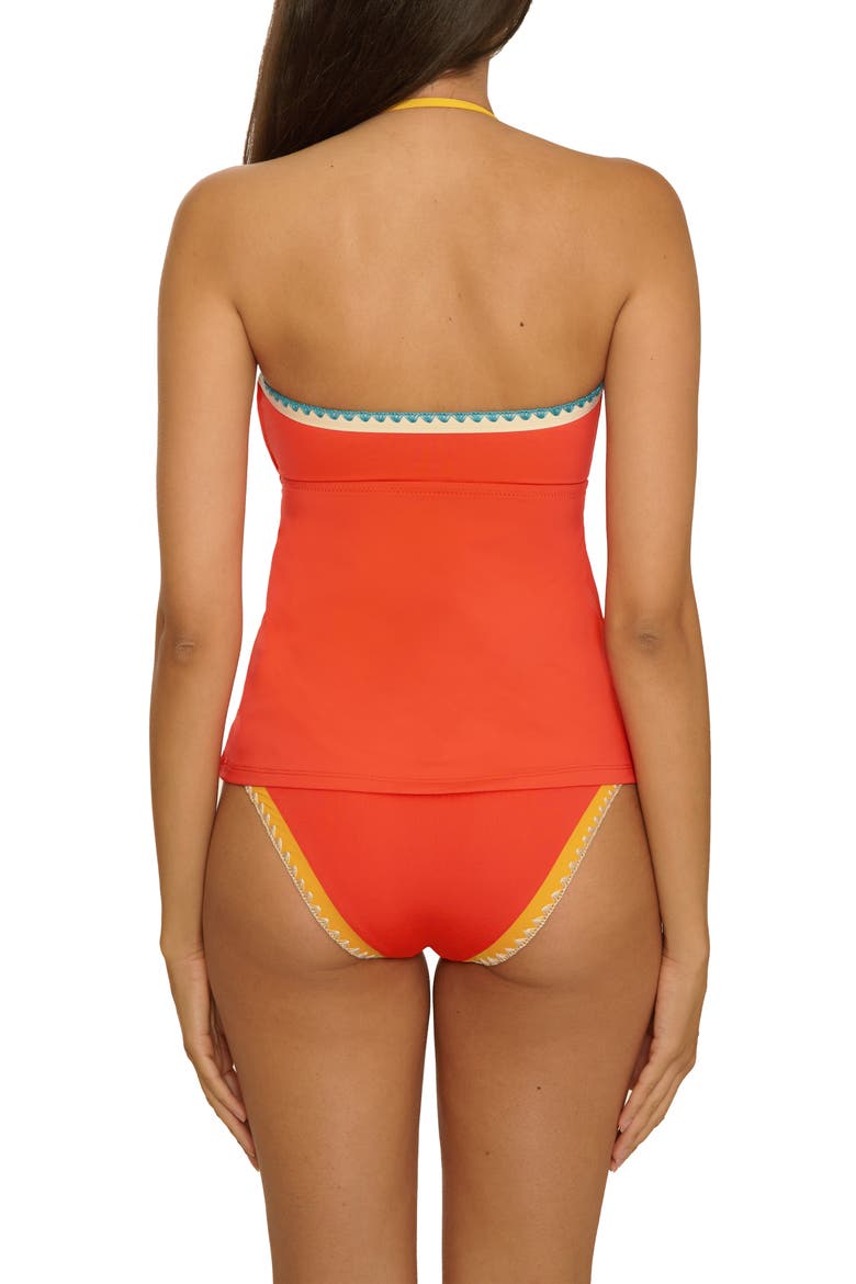 Avila Bandeau Tankini Top, Alternate, color, SCARLET
