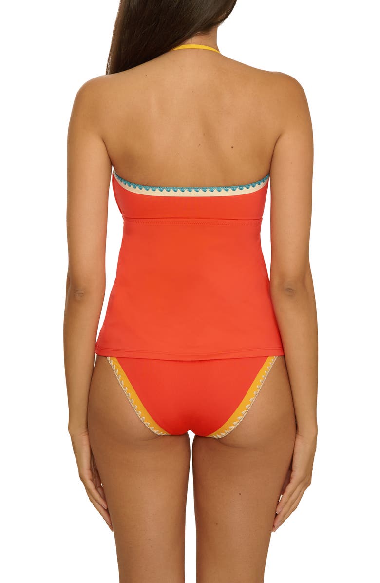 Lucky Brand Avila Bandeau Tankini Top, Alternate, color, Scarlet
