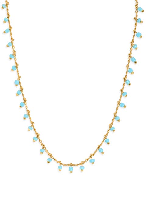 Enamel Chain Choker Necklace.
