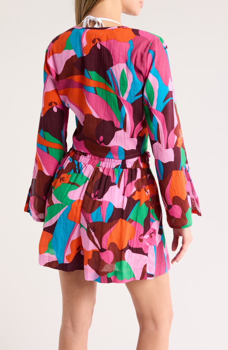 Sanctuary Front Tie Cover-Up Shirt, Alternate, color, 