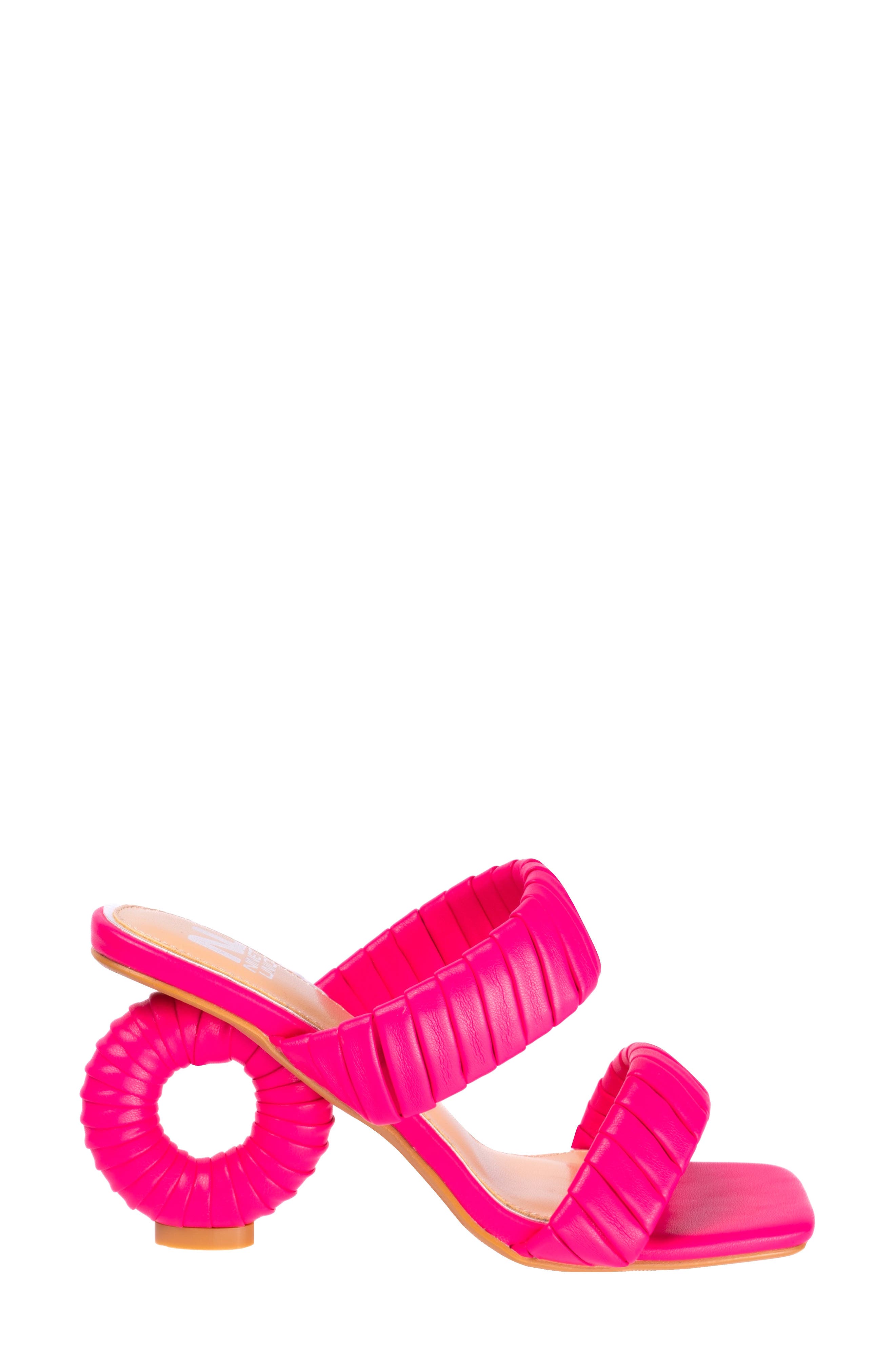 Ash Heeled Sandal, Alternate, color, FUSCHIA