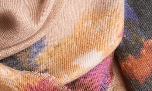 Vince Camuto Textured Rose Wrap Scarf In Multi