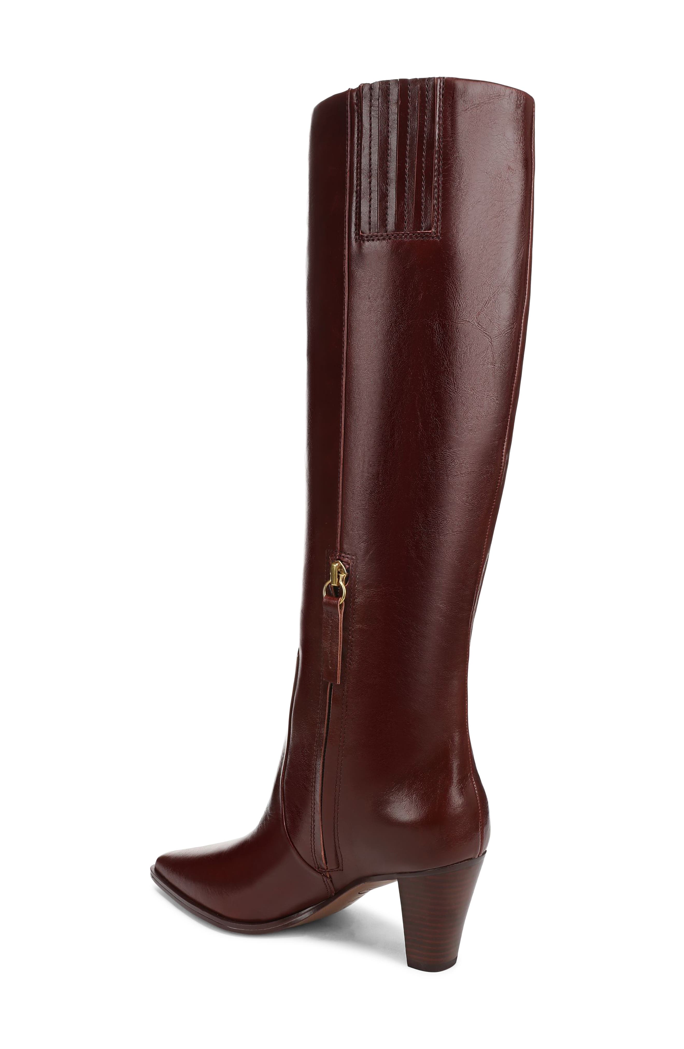 Franco Sarto Jaycen Knee High Boot, Alternate, color, Mahogany Red