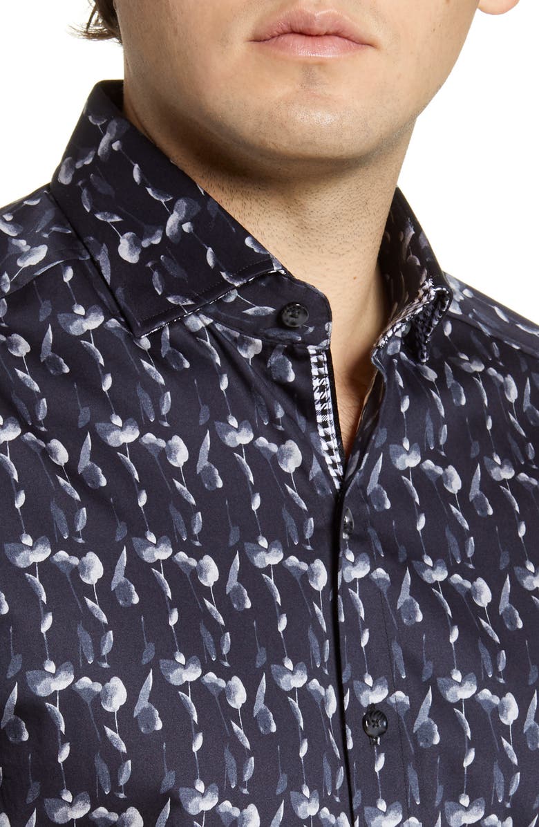 Robert Graham Tucker Short Sleeve Button-Up Shirt, Alternate, color, 