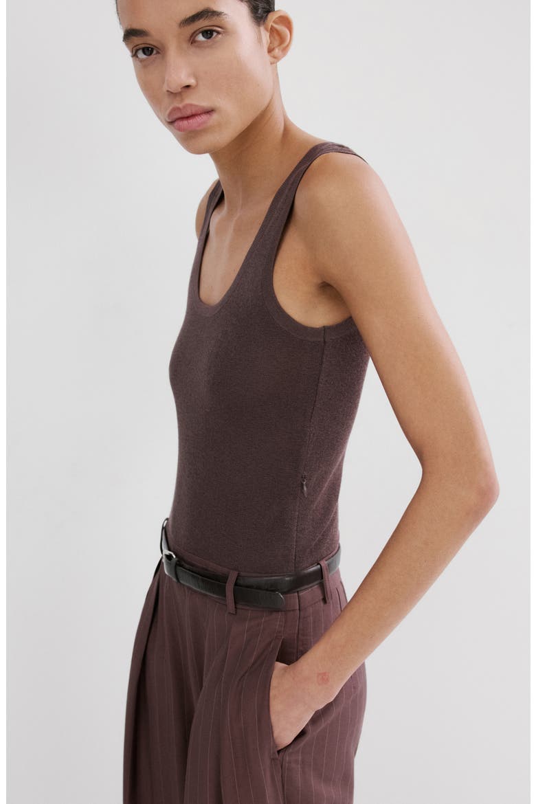Mixed Media Jumpsuit, Alternate, color, LIGHT/ PASTEL BROWN