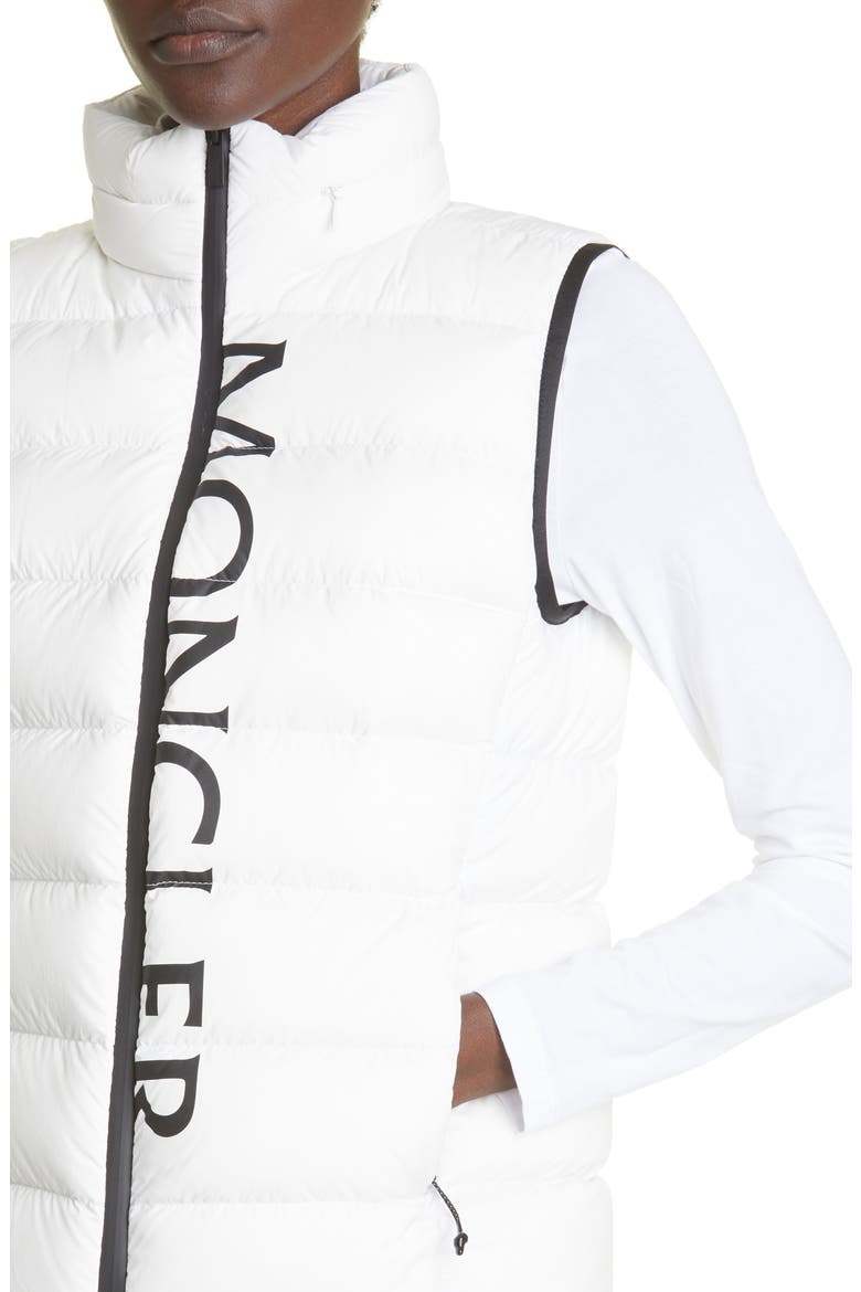 Cenis Down Puffer Vest, Alternate, color, WHITE