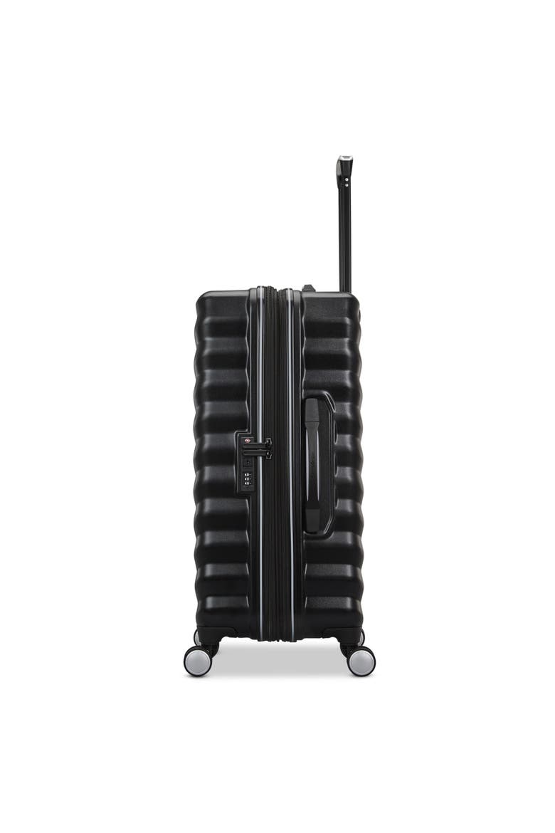 Element Hardside Expandable 24" Medium Checked Spinner Luggage, Alternate, color, Alpine Black