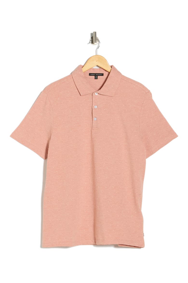 Alvaro Cotton Blend Knit Polo, Alternate, color, CORAL
