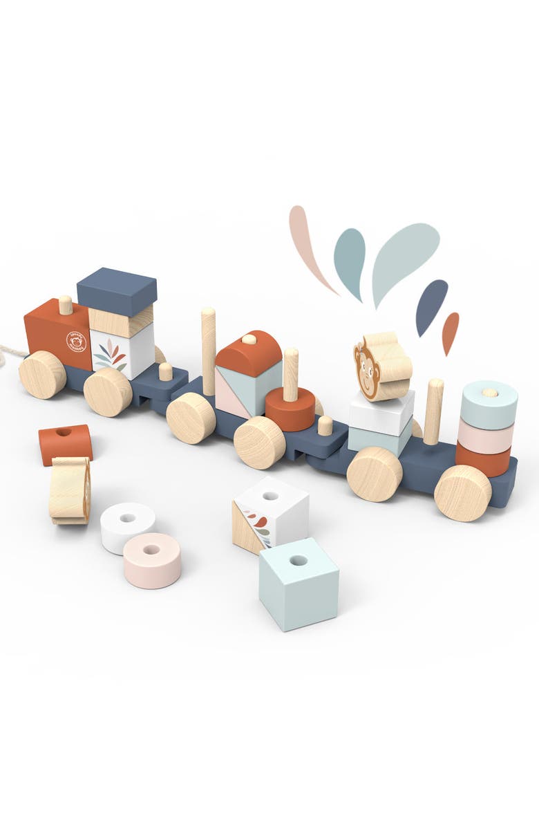 Speedy Monkey Stacking train, Alternate, color, Multi