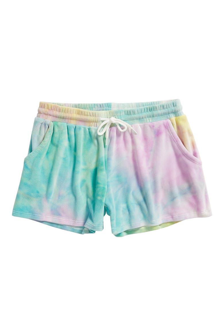 Tie Dye Shorts, Main, color, MELLOW MERMAID